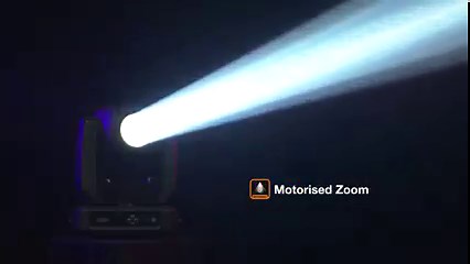 The Showtec Phantom 3R Beam is a compact, yet powerful Beam Moving Head with a bright 140 watt discharge light engine providing a highly focused 3.5° beam angle, suitable for indoor venues. Its motorised frost filter and focus converts the tight beam to a wide wash for covering large areas, suitable for various applications. The Phantom 3R Beam is equipped with 17 gobos open, 14 colours white, 16-facet circular rotating prism and various colour effects, such as split colours and rainbow flow, fo