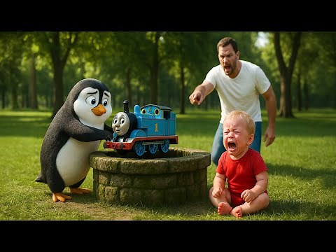 Misunderstood Penguin Rescues Thomas Train From the Well for the Baby #penguinhero #rescuestories