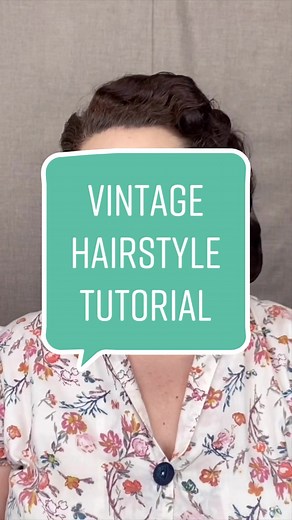 1940s Hairstyle Tutorial. #vintagehair #1940sHairstyle #HairTutorial #VintageHairTutorial #VintageStyle #VintageGlamour