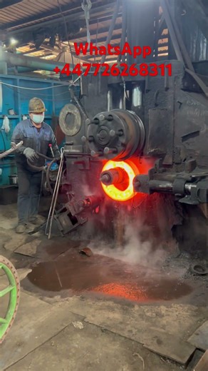 Do you know how steel rims are made? #ballbearing #welding #excavator #machinery #machine