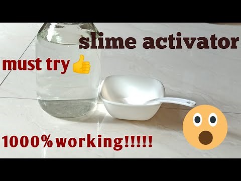 How to make slime activator at home-slime activator-slime activator which really works-The easy art