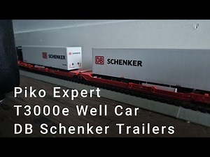 Smooth Shipping - Piko Expert DB T3000e Well Car with DB Schenker Trailer Load Review