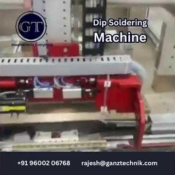 Dip Soldering Machine – Perfect Finish, Every Time! ⚙️🔥