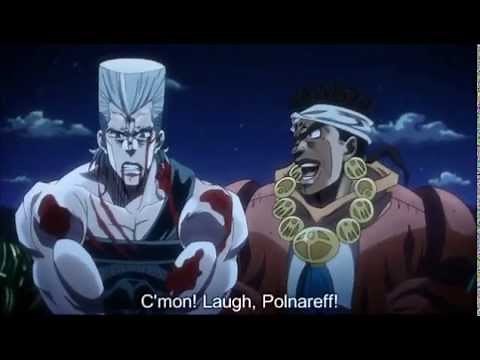 Polnareff and Avdol humiliate Cameo