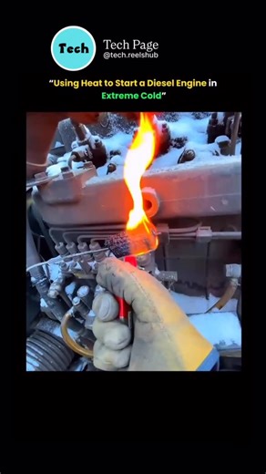 Tech page | “Using Heat to Start a Diesel Engine in Extreme Cold” Starting a diesel engine in extreme cold can be challenging because the fuel thickens... | Instagram