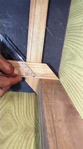 Simple trick to measure wood angles #woodworking #carpenter #ideas #creative #diy #homedecor