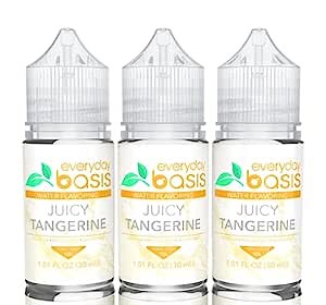 Everyday Basis Water Flavoring – Liven Up Your Water – Great Taste – Great Flavors – Keto Friendly, 0 Calories – No Dyes or Food Coloring (Juicy Tangerine) (Pack of 3)