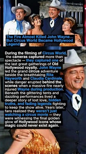 The Fire Almost Killed John Wayne… But Circus World Became a Hollywood Legend 🤠🎬 #shorts