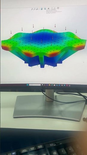 Static simulation in solidworks #solidworks