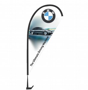 [Hot Item] Custom Car Flag Personalized for Vehicles Accessories Promotional Business Advertising Flags for Delivery Van SUV Truck Flags