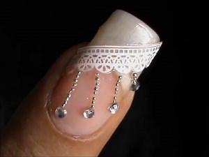 How to Do Lace Nail Art Design !