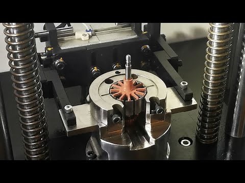 how to press the commutator and shaft into the armature core