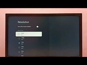 How to Change Screen Resolution HD, FULL HD, 4K on SONY TV | Google TV Android TV | Smart TV