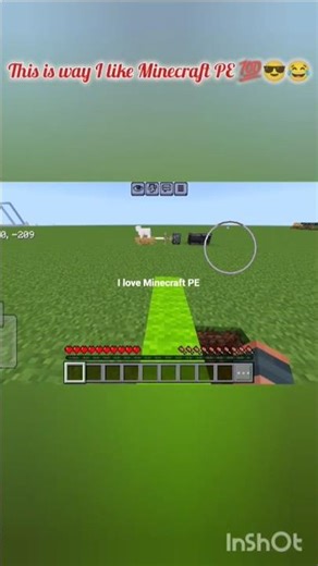 This is way I love Minecraft PE #viralshort #minecraft