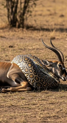 Will the giant python devour the helpless traveler trapped in jungle #wildlife #python #nature