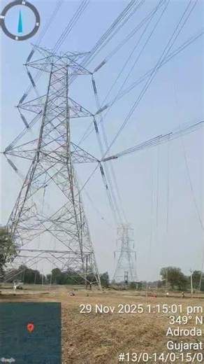 Tower stringing work site