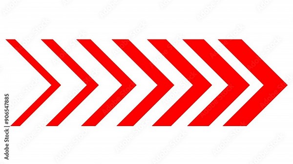 Dynamic Moving Arrows Showing Speed Animation 4k Motion Graphics Footage with Alpha Channel