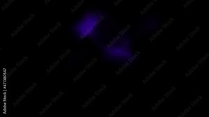 Motion blur with bright orange and purple lights on a black background. Long exposure flashlights animation. Color flare effect for blending. 4K art effect with alpha channel.