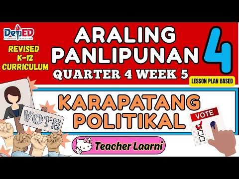 AP 4 QUARTER 4 WEEK 5 - REVISED K-12 CURRICULUM