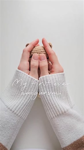 happylittlepawscrochet on Instagram: "On September 13, 2023 I finished my first ever amigurumi 😌 I remember I didn't even know that crochet patterns existed 😅 I love this tiny guy so much 😌🩷 Pattern: @allfromjade . . . #crocheting #amigurumi #yarnlove #instacrochet #crochetbusiness"