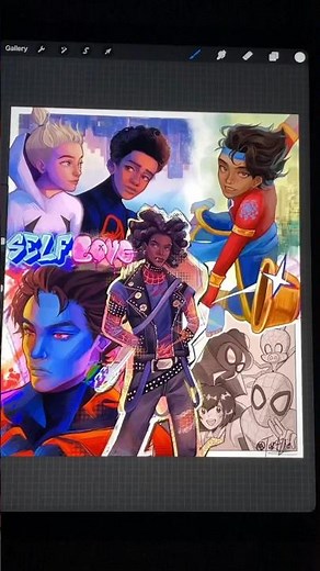 spiderman fanart :p #acrossthespiderverse #fanart #digitalart #procreate #spidermanedit