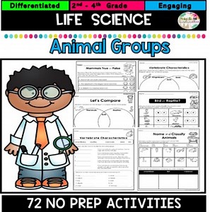 Animal Groups Classification Worksheets