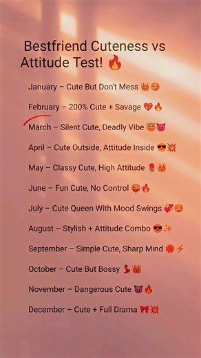 💖 Bestfriend Cuteness vs Attitude Test! 😎✨