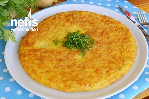 Patatesli Omlet (Çok Pratik) (videolu)