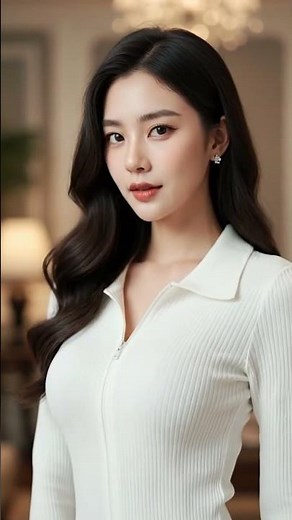 Review Áo thun nữ cổ bẻ tay dài phối dây kéo ôm dáng vạt bầu vải cotton mịn DAZZI Polo Women TD022