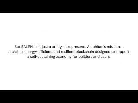 Understanding $ALPH Token and Its Role in Alephium