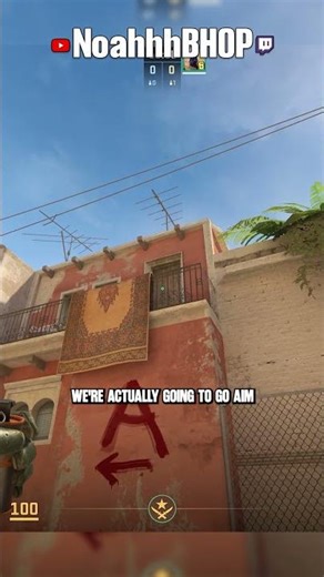 how to throw mirage top mid insta smoke spawn 1 #cs2 #csgo #counterstrike #bhop