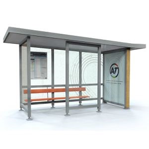 Easy Installation Customize Design Bus Shelter