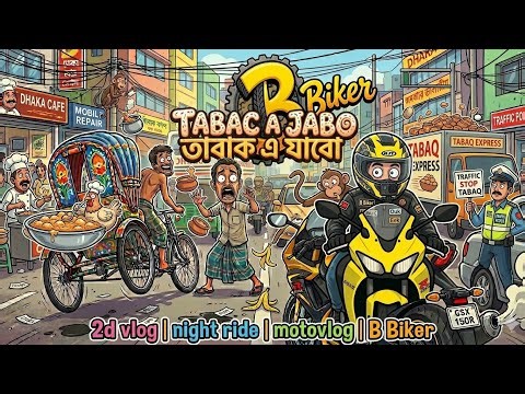 Tabaq A Jabo 😂 | 2nd Vlog | Funny Night Ride | GSXR 150 | Dhaka Traffic | B Biker