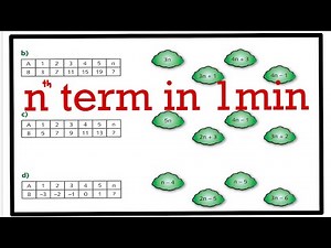 nth term of a sequence from a table