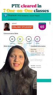 ✅ PTE Cleared in Just 7 One-on-One Classes | Student Success Story | PTE Universe
