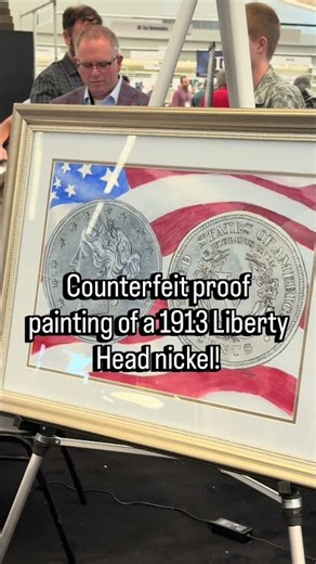 Counterfeit Proof Painting of 1913 Liberty Head Nickel | 2026 World's Fair of Money