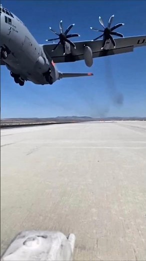 🔊 VOLUME UP! C-130 Hercules Does the IMPOSSIBLE Low Pass 😱 | STOL Beast Explained #usaf #shorts