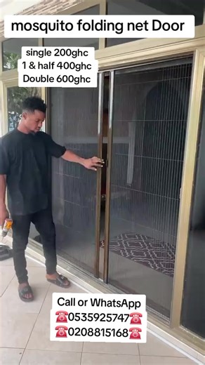 Mosquito Folding Net Door Options Available