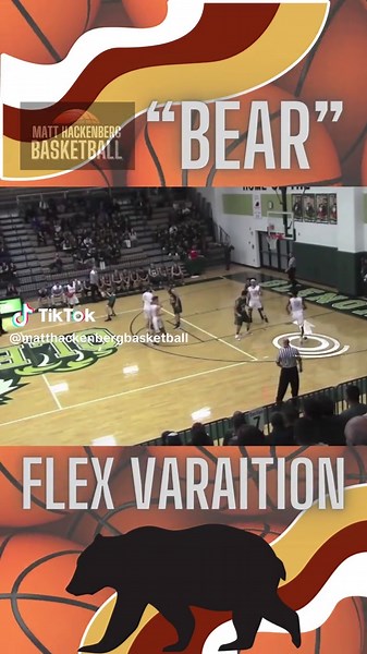 🐻 Bear Offense, a Flex-style continuity with modern spacing and screen-the-screener actions. 📍 Visit my store for basketball coaching resources. 📎 Link in bio. 🏆 Follow for daily plays, drills, and systems to build your powerhouse basketball program. #BasketballOffense #BasketballIQ #BasketballStrategy #BasketballCoaching #GrowTheGame