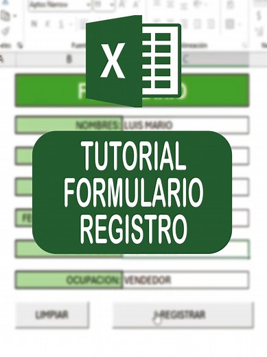 COMO CREAR UN FORMULARIO EN EXCEL #Excel #Exceltips #Excelpro #Excelentiktok #Exceltutorial #Exceltutoriales #Parati #Fyp