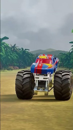🪨 O que espera por Bone Shaker na caverna? | Hot Wheels Monster Trucks