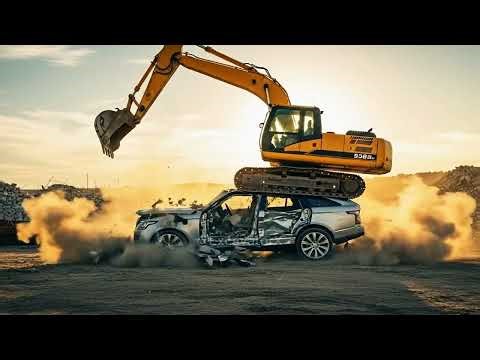 Extreme Excavator Car Durability Test 2 – Ultimate Crash & Stress Challenge #automobile