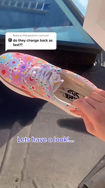 Color Changing Vans: UV Shoes with Floral Designs