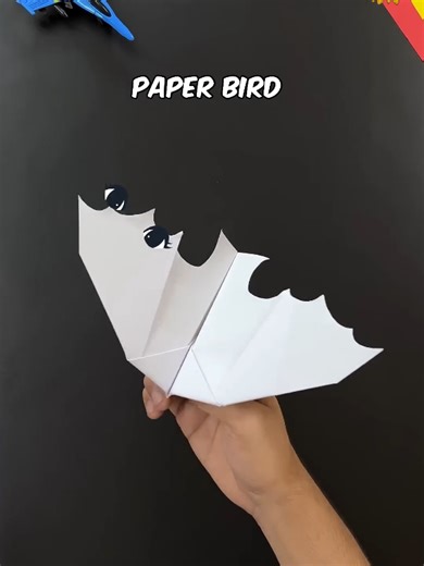 HOW TO MAKE A PAPER BIRD PLANE#DIA #paper#bird #plane
