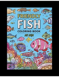 Fish Coloring Book: 100 Cozy Adult Bold Easy Coloring Pages (printable PDF) - Etsy