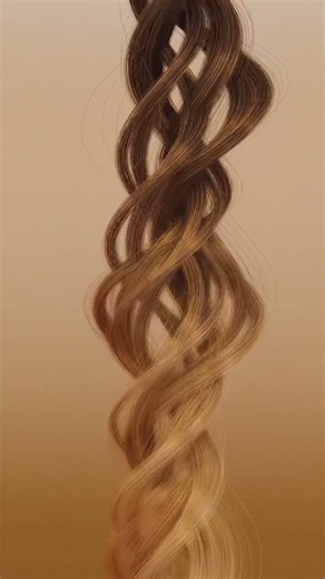 Test 01 with Cinema4D’s hair system. Simple rotating/twisting animation - gradient colour. #3d #c4d