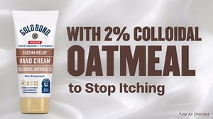 Gold Bond Medicated Eczema Relief Hand Cream, 3 oz., Skin Protectant Cream With 2% Colloidal Oatmeal