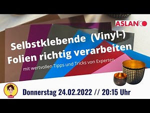 Selbstklebende (Vinyl-)Folien richtig verarbeiten