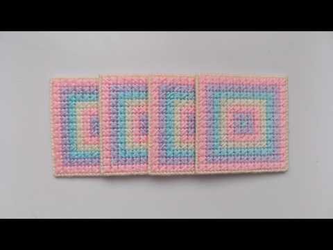 How to make a plastic canvas a quick & easy coasters