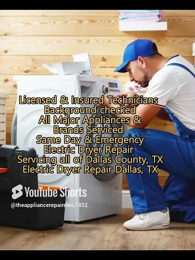 Electric Dryer Repair Dallas, TX 972 842 4217